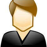 Man with black shirt
