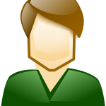 Man with green shirt