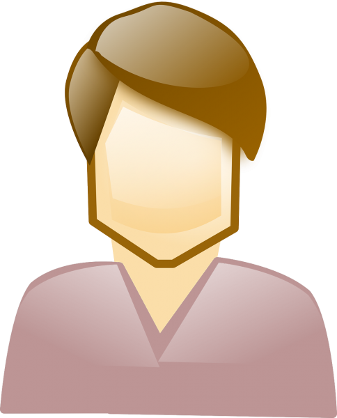 Man with pink shirt