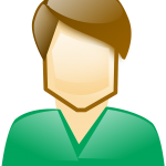 Man with torquoise shirt